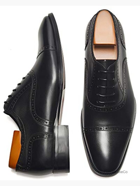 Men\'s Leather Oxford Dress Shoes Formal Lace-Up Comfort main image 4